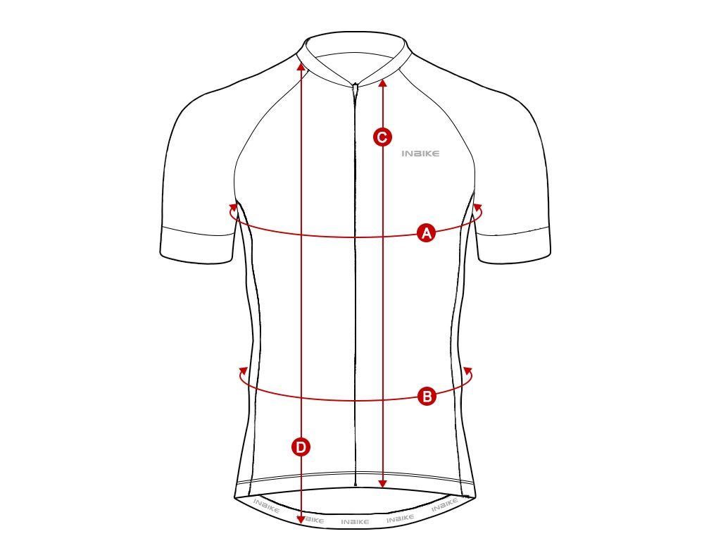 cycling jersey sizing