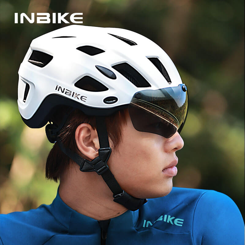 Bike Helmet Adult Men Women with Magnetic Goggles Sun Visor